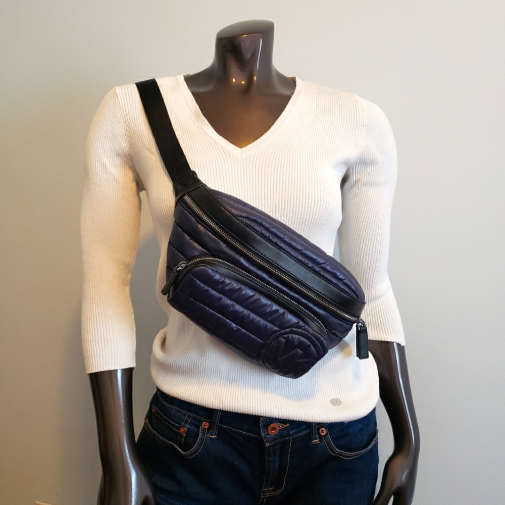 Michael Kors Quilted Sling Pack Waist Bag